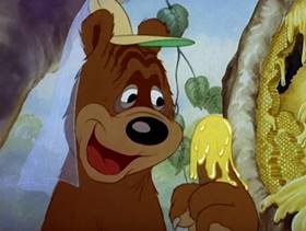 Screenshots from the 1942 MGM cartoon Wild Honey