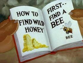 Screenshots from the 1942 MGM cartoon Wild Honey
