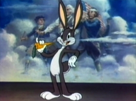 Screenshots from the 1942 Warner Bros. cartoon Any Bonds Today?