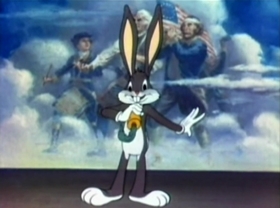 Screenshots from the 1942 Warner Bros. cartoon Any Bonds Today?