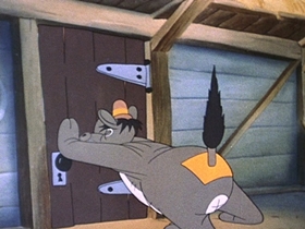 Screenshots from the 1942 Walter Lantz cartoon Under the Spreading Blacksmith