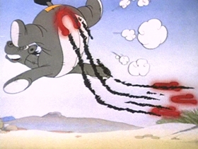 Screenshots from the 1942 Walter Lantz cartoon Under the Spreading Blacksmith