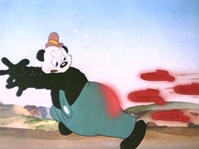 Screenshots from the 1942 Walter Lantz cartoon Under the Spreading Blacksmith
