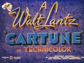 Screenshots from the 1942 Walter Lantz cartoon Under the Spreading Blacksmith