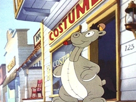 Screenshots from the 1942 Walter Lantz cartoon Under the Spreading Blacksmith