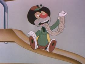 Screenshots from the 1942 Walter Lantz cartoon Goodbye Mr. Moth