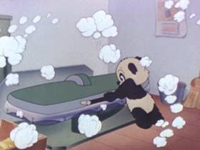 Screenshots from the 1942 Walter Lantz cartoon Goodbye Mr. Moth
