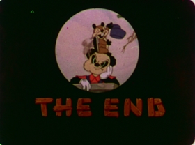 Screenshots from the 1942 Walter Lantz cartoon Nutty Pine Cabin