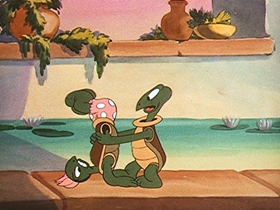 Screenshots from the 1942 Walter Lantz cartoon Juke Box Jamboree