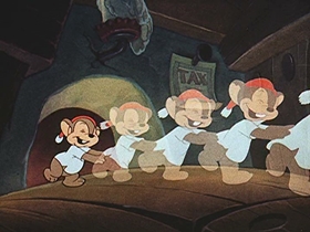 Screenshots from the 1942 Walter Lantz cartoon Juke Box Jamboree