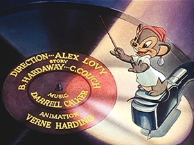 Screenshots from the 1942 Walter Lantz cartoon Juke Box Jamboree