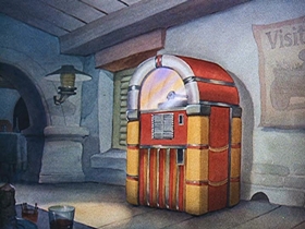 Screenshots from the 1942 Walter Lantz cartoon Juke Box Jamboree