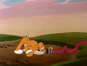 Screenshots from the 1942 Walter Lantz cartoon Andy Panda