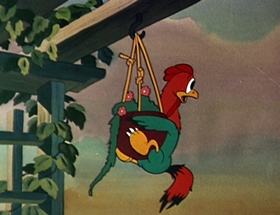 Screenshots from the 1942 Walter Lantz cartoon Andy Panda