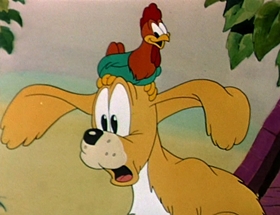 Screenshots from the 1942 Walter Lantz cartoon Andy Panda