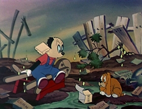 Screenshots from the 1942 Walter Lantz cartoon Andy Panda