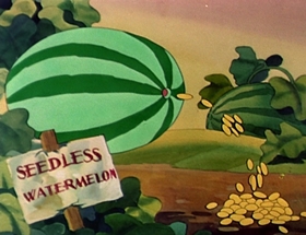 Screenshots from the 1942 Walter Lantz cartoon Andy Panda