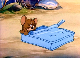 Screenshots from the 1943 MGM cartoon Sufferin