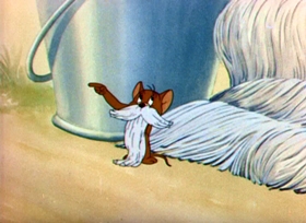 Screenshots from the 1943 MGM cartoon Sufferin