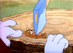 Screenshots from the 1943 MGM cartoon Sufferin