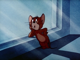 Screenshots from the 1943 MGM cartoon The Lonesome Mouse