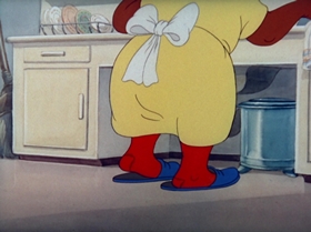Screenshots from the 1943 MGM cartoon The Lonesome Mouse