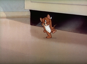 Screenshots from the 1943 MGM cartoon The Lonesome Mouse