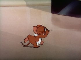 Screenshots from the 1943 MGM cartoon The Lonesome Mouse
