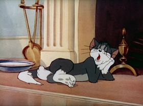 Screenshots from the 1943 MGM cartoon The Lonesome Mouse