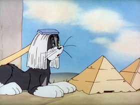 Screenshots from the 1943 MGM cartoon The Lonesome Mouse