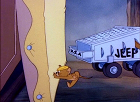 Screenshots from the 1943 MGM cartoon Yankee Doodle Mouse