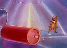 Screenshots from the 1943 MGM cartoon Yankee Doodle Mouse