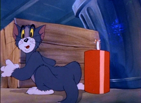 Screenshots from the 1943 MGM cartoon Yankee Doodle Mouse