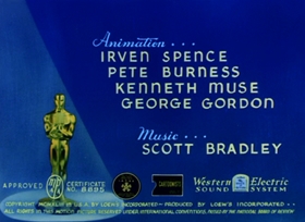 Screenshots from the 1943 MGM cartoon Yankee Doodle Mouse