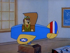 Screenshots from the 1943 MGM cartoon War Dogs