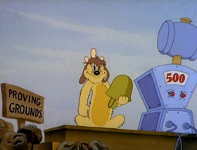 Screenshots from the 1943 MGM cartoon War Dogs