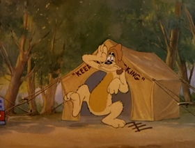 Screenshots from the 1943 MGM cartoon War Dogs
