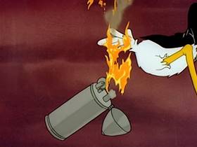 Screenshots from the 1943 MGM cartoon The Stork