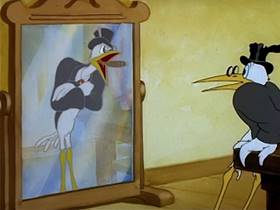 Screenshots from the 1943 MGM cartoon The Stork