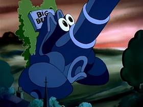 Screenshots from the 1943 MGM cartoon The Stork