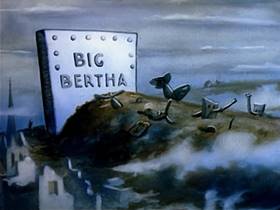 Screenshots from the 1943 MGM cartoon The Stork