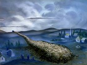 Screenshots from the 1943 MGM cartoon The Stork