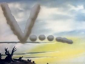 Screenshots from the 1943 MGM cartoon The Stork