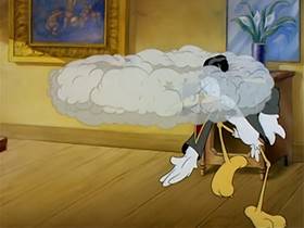 Screenshots from the 1943 MGM cartoon The Stork