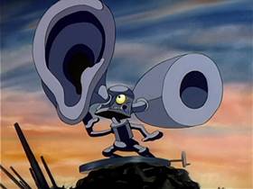 Screenshots from the 1943 MGM cartoon The Stork