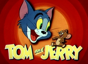 Screenshots from the 1943 MGM cartoon Baby Puss