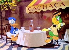 Screenshots from the 1943 Disney cartoon Aquarela do Brasil