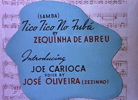 Screenshots from the 1943 Disney cartoon Aquarela do Brasil