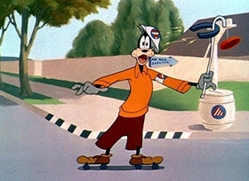 Screenshots from the 1943 Disney cartoon Victory Vehicles