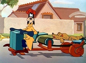 Screenshots from the 1943 Disney cartoon Victory Vehicles